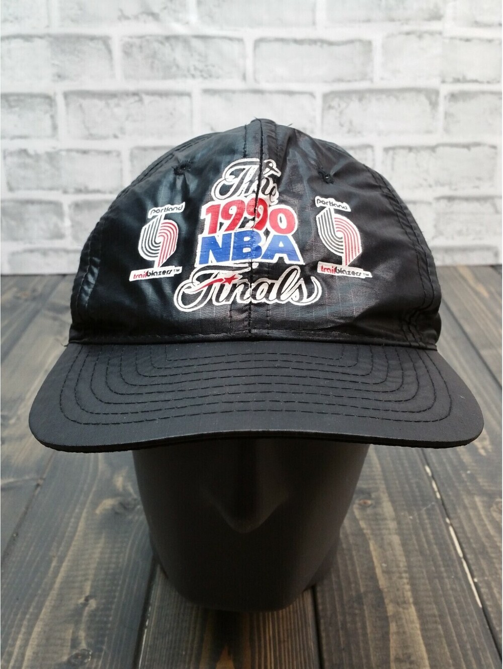 Vintage 1990 NBA Finals Portland Trailblazers Snapback Hat Cap Basketball 90's